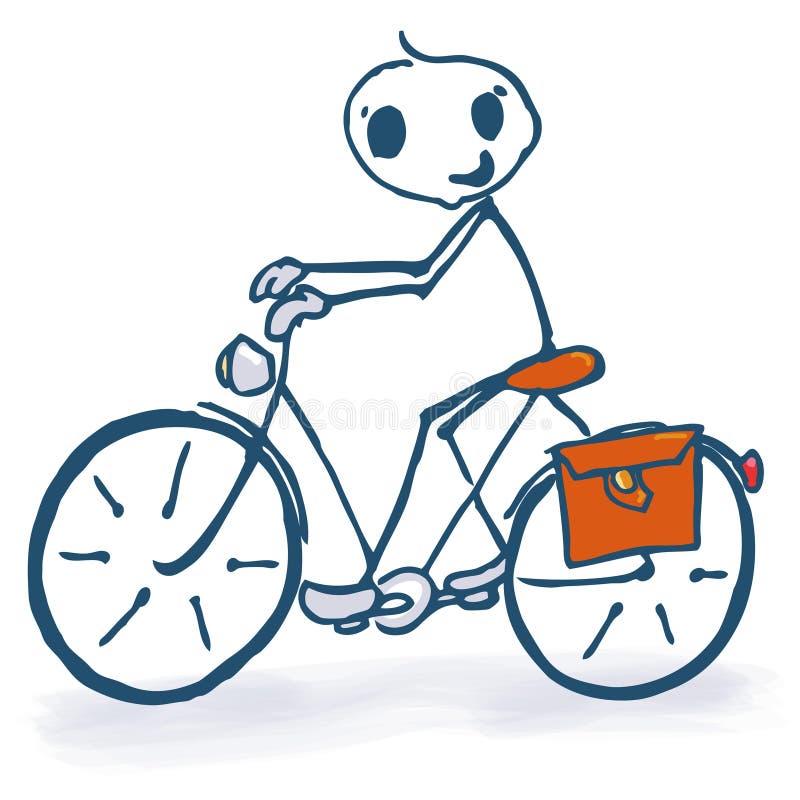 Stick Figure Ride Bike Stock Illustrations 88 Stick Figure Ride Bike