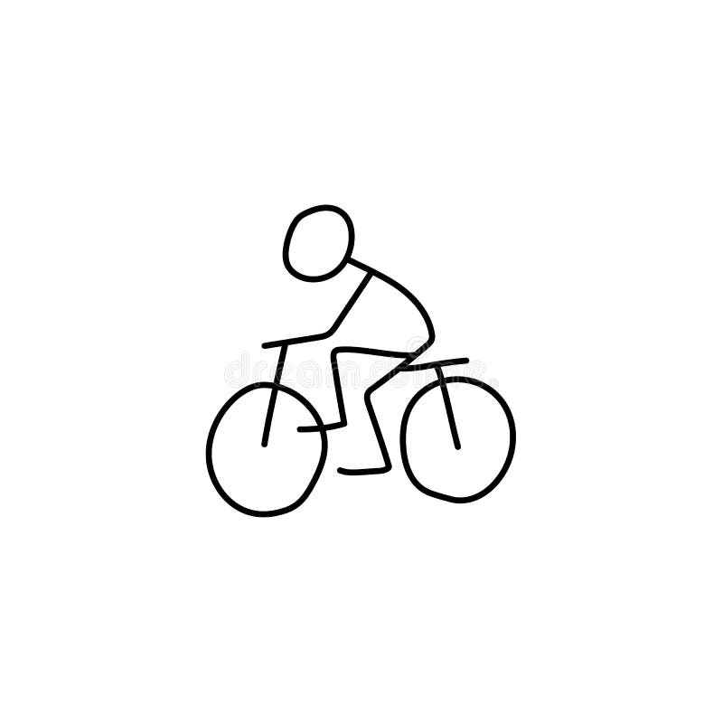 Stick Figure Bicycle