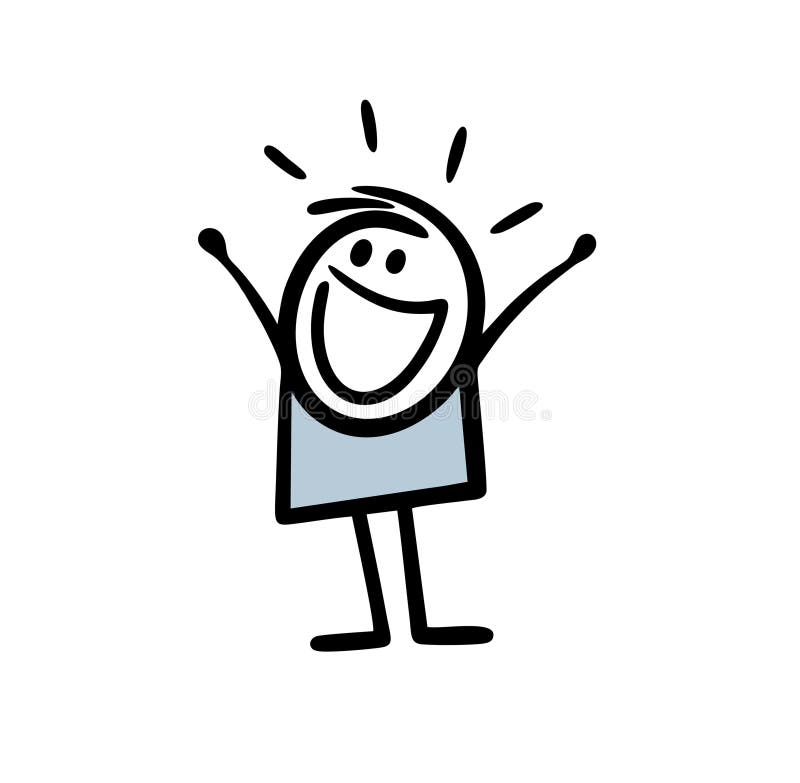 Stick Figure Hand Up Stop  Great PowerPoint ClipArt for