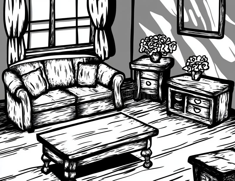 A stick figure man or dad rests comfortably on the couch, engrossed in reading a book, in an amusing 3D rendering of a stock illustration