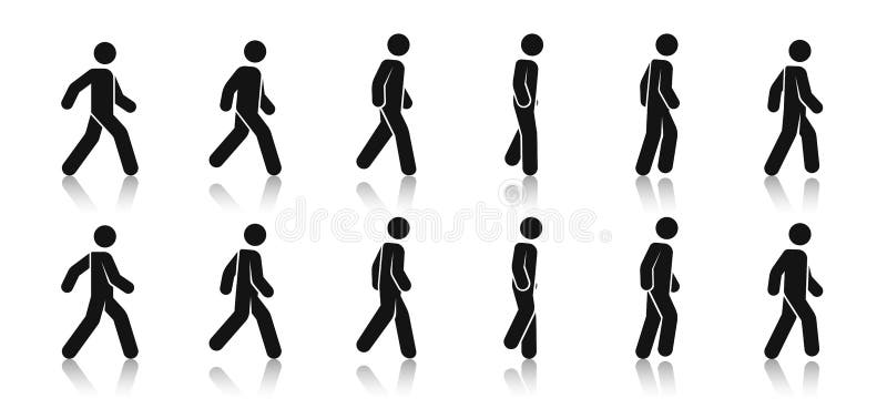 Walking Icon Stock Illustrations – 73,831 Walking Icon Stock