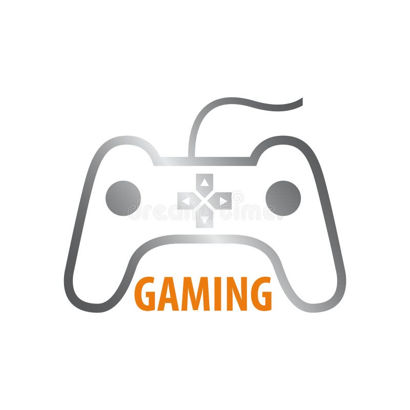 Gamer with a stick mascot logo icon Royalty Free Vector