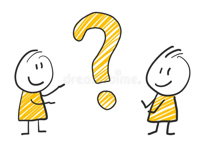 Stick Man Thinking Question  Great PowerPoint ClipArt for Presentations 