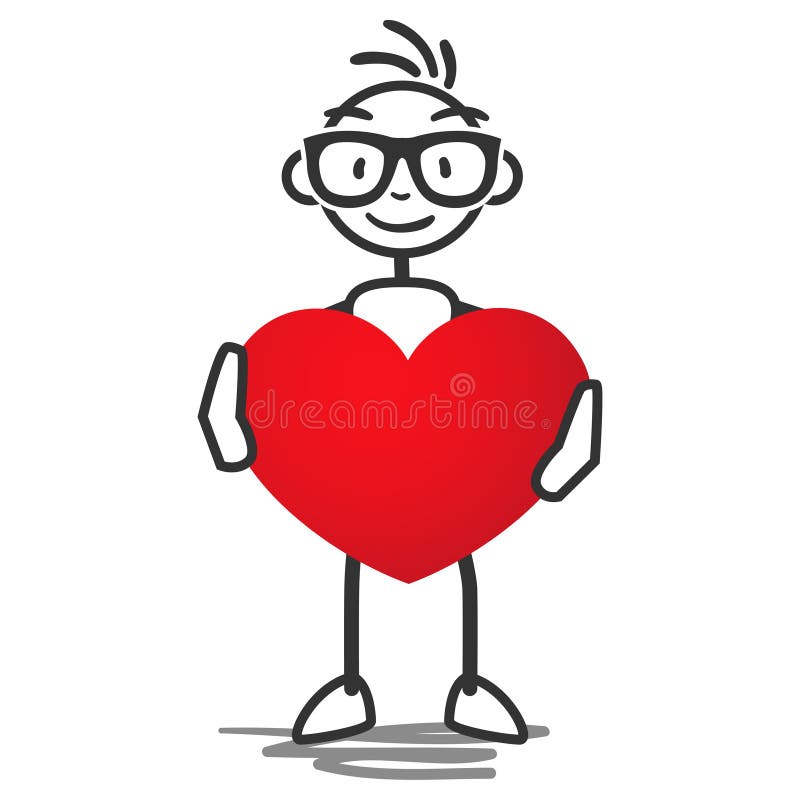 Heart Emoji Stick Figure