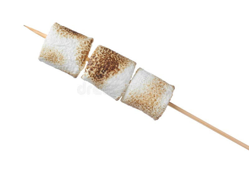 Two Roasted Marshmallows stock image. Image of marshmellows 4633907