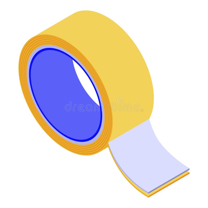 Roll Tape Icon, Simple Style Stock Vector Illustration of insulation