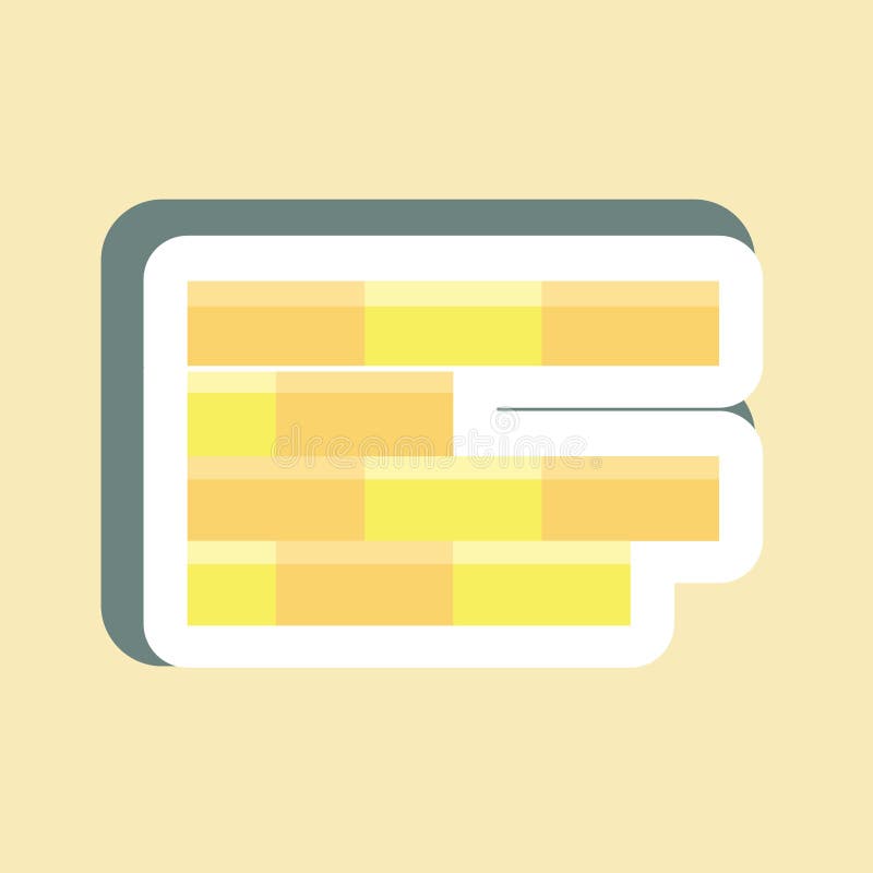 Sticker Brickwork. suitable for building symbol. simple design editable. design template vector. simple illustration vector illustration