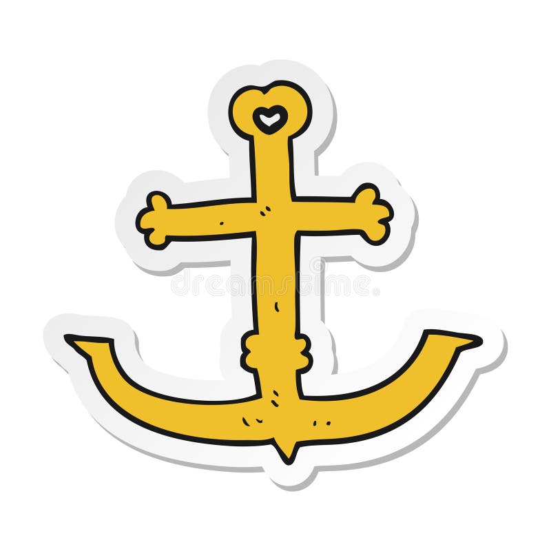 Sticker of a Cartoon Anchor Stock Vector - Illustration of cartoon, freehand: 149264808 Sticker of a Cartoon Anchor Stock Vector - Illustration of cartoon, freehand: 149264808