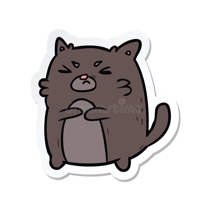 Angry Cat Sound Stickers for Sale