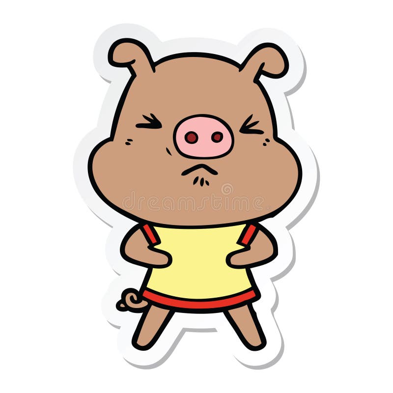 Angry Annoyed Pig Animals Cute Cartoon Sticker Stick Icon Decal Label Drawing Illustration Retro Doodle Freehand Free Hand Drawn Quirky Art Artwork Funny Character Tee Shirt Clothes Stock Illustrations – 4 Angry Angry Annoyed Pig Animals Cute Cartoon Sticker Stick Icon Decal Label Drawing Illustration Retro Doodle Freehand Free Hand Drawn Quirky Art Artwork Funny Character Tee Shirt Clothes Stock Illustrations – 4 Angry