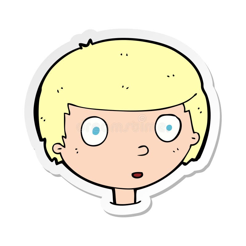 curious face clipart cartoon