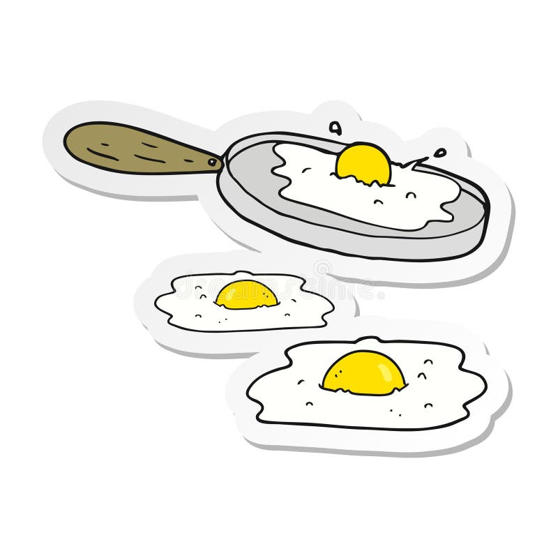 A Cartoon Fried Egg [01] stock illustration. Illustration of breakfast