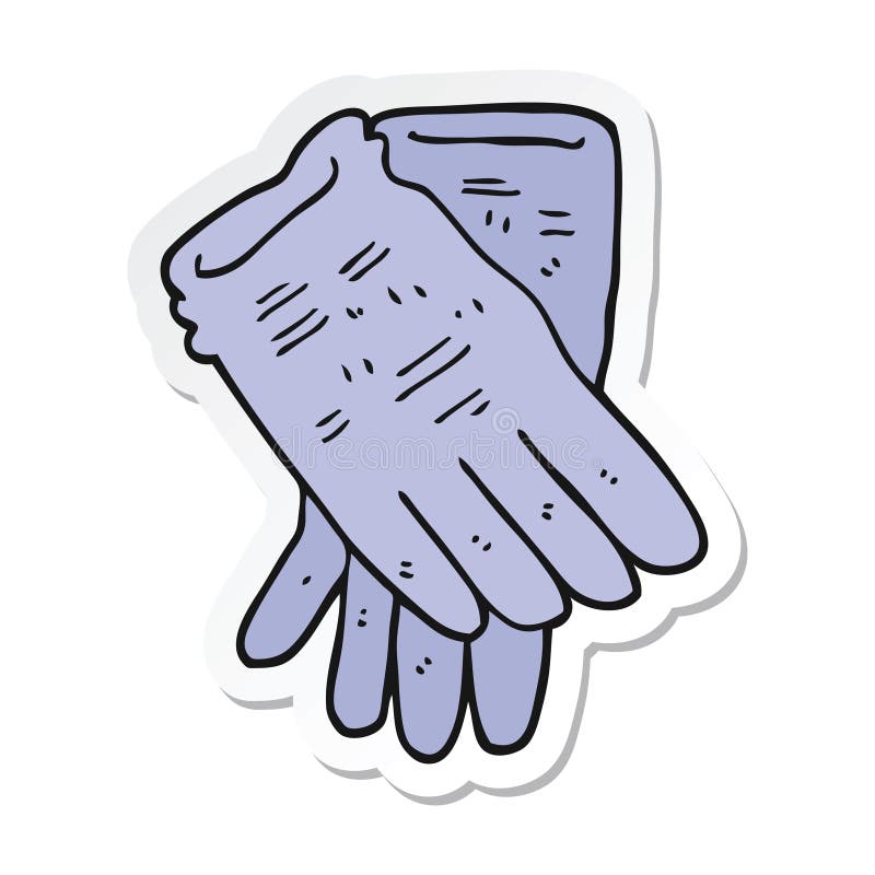 Garden Protective Work Gloves Cute Cartoon Sticker Stick Icon Decal Label  Drawing Illustration Retro Doodle Freehand Free Hand Drawn Quirky Art  Artwork Funny Character Stock Illustrations – 4 Garden Protective Work  Gloves