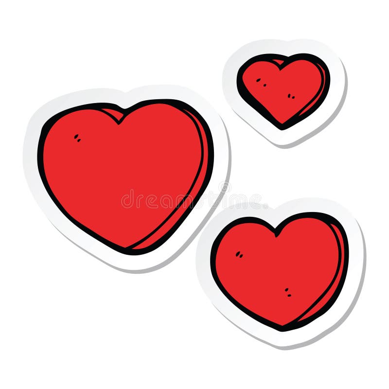 Love Hearts Sign Symbol Cute Cartoon Sticker Stick Icon Decal Label Drawing  Illustration Retro Doodle Freehand Free Hand Drawn Quirky Art Artwork Funny  Character Valentines Stock Illustrations – 6 Love Hearts Sign