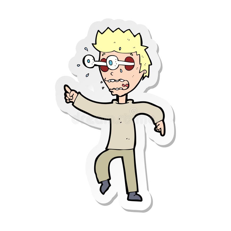 Sticker of a Cartoon Man with Popping Out Eyes Stock Vector - Illustration of cute, eyes: 147690111 Sticker of a Cartoon Man with Popping Out Eyes Stock Vector - Illustration of cute, eyes: 147690111