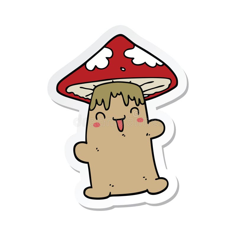 Cartoon Cute Mushroom Drawing ~ Drawing Easy