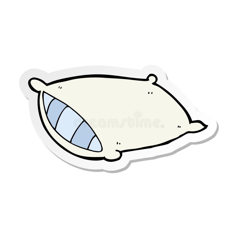 Cartoon pillow stock illustration. Illustration of character 37026487