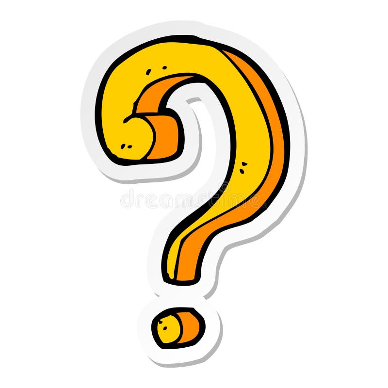 Sticker of a Cartoon Question Mark Stock Vector - Illustration of retro, silly: 149241670 Sticker of a Cartoon Question Mark Stock Vector - Illustration of retro, silly: 149241670