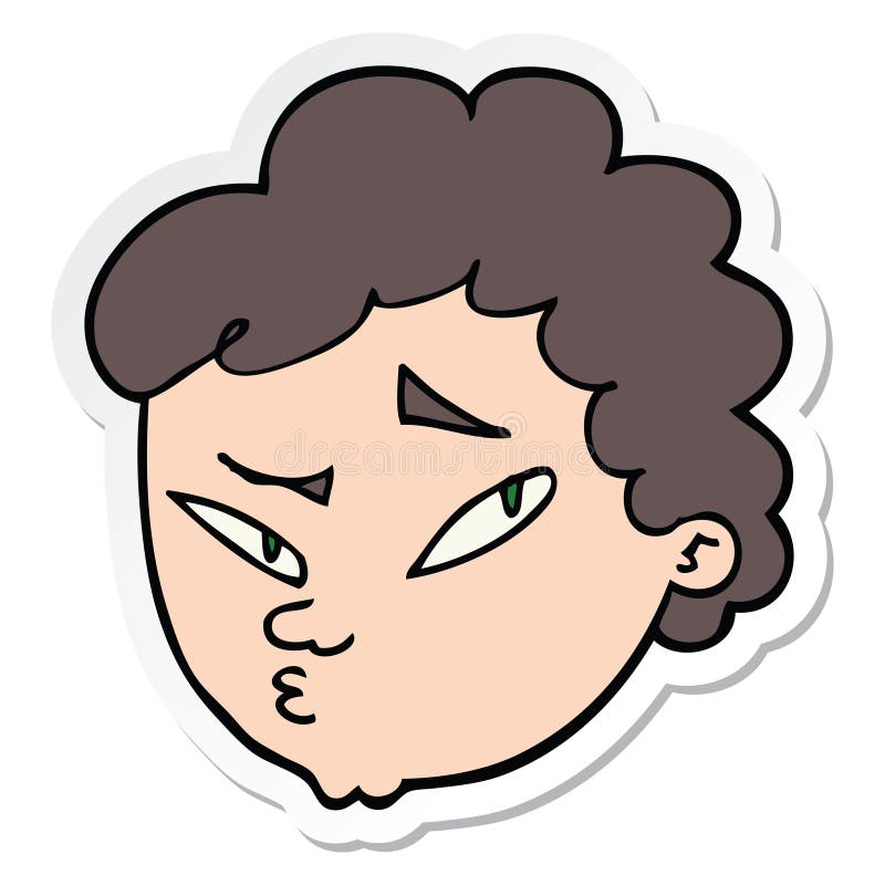 Sticker of a Cartoon Suspicious Man Stock Vector - Illustration of sticker, icon: 147630589 Sticker of a Cartoon Suspicious Man Stock Vector - Illustration of sticker, icon: 147630589