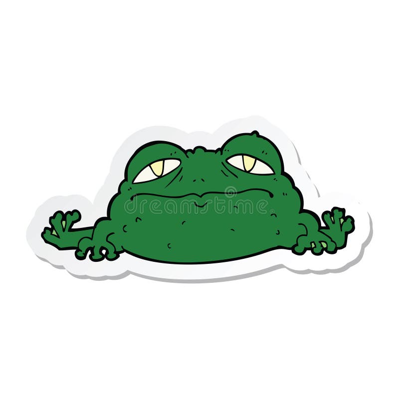 Toad Frog Animals Ugly Cute Cartoon Sticker Stick Icon Decal Label Drawing  Illustration Retro Doodle Freehand Free Hand Drawn Quirky Art Artwork Funny  Character Stock Illustrations – 6 Toad Frog Animals Ugly