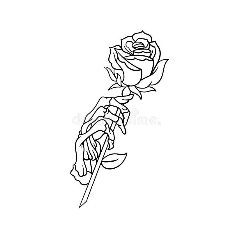 Details 147+ skull with roses sketch latest