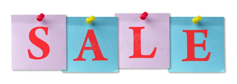 Sticker notes Sale royalty free stock image