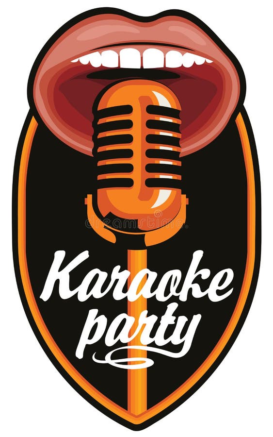 Sticker Microphone pour karaoké 