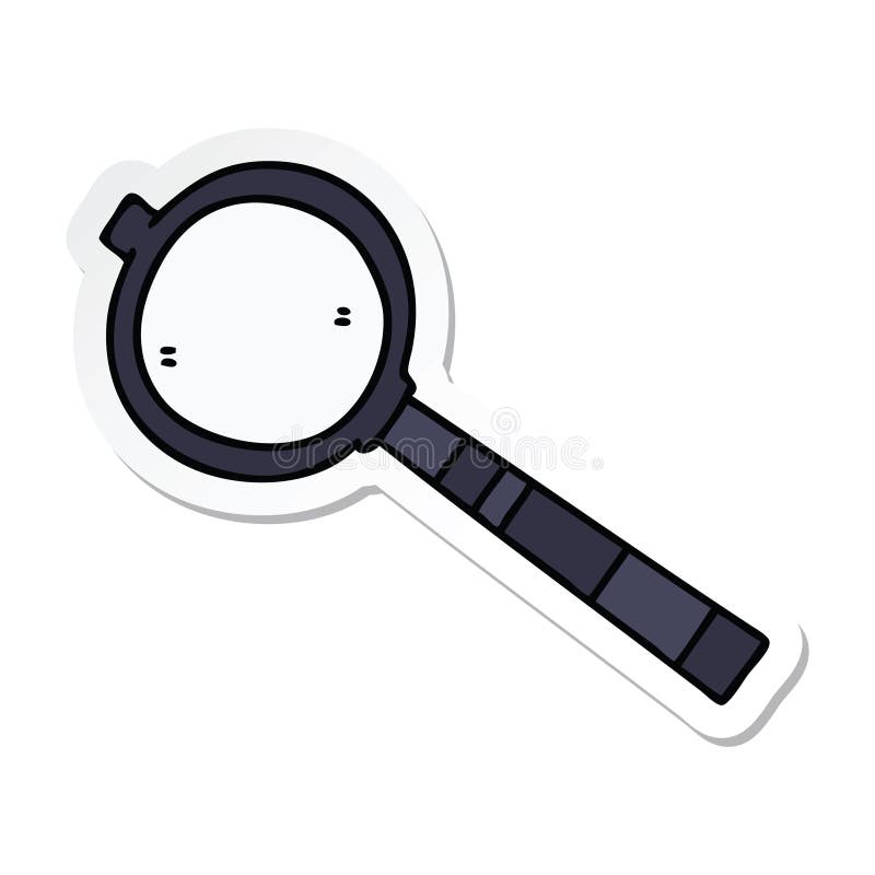 Magnifying glass icon cartoon Royalty Free Vector Image