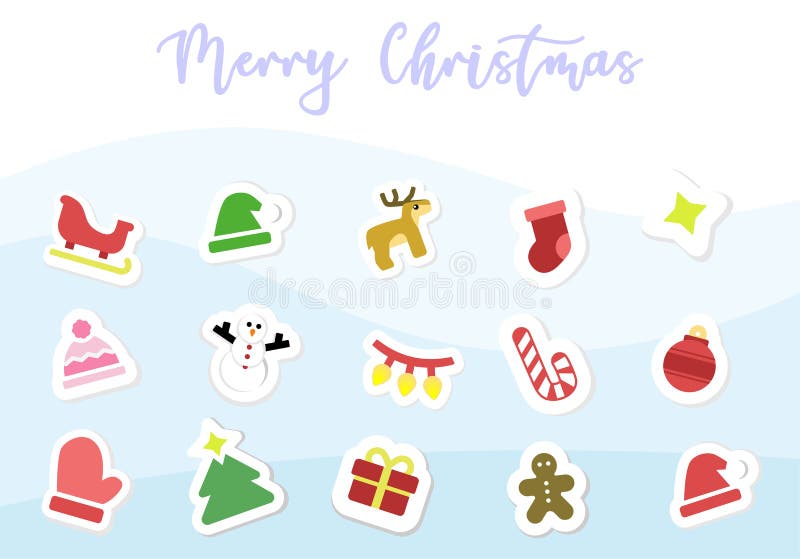 Mini Christmas Stickers