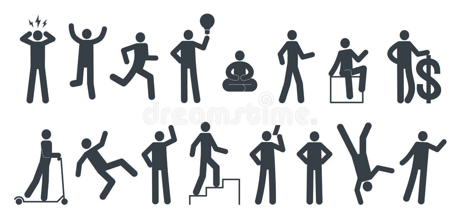 Stickman Poses Stock Illustrations – 1,447 Stickman Poses Stock  Illustrations, Vectors & Clipart - Dreamstime