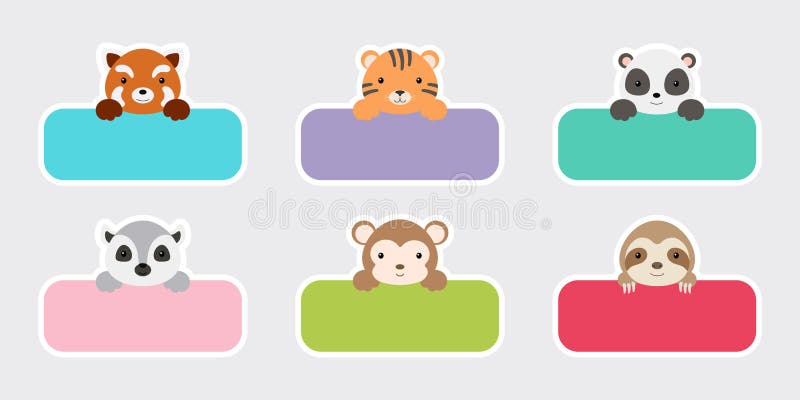 Sticky Labels Set for Baby Name. Cute Cartoon Animals Shaped Notepads, Memo Pad, Flag Markers for Office School, Scrapbooking, Stock Illustration - Illustration of cartoon, elephant: 229070049 Sticky Labels Set for Baby Name. Cute Cartoon Animals Shaped Notepads, Memo Pad, Flag Markers for Office School, Scrapbooking, Stock Illustration - Illustration of cartoon, elephant: 229070049