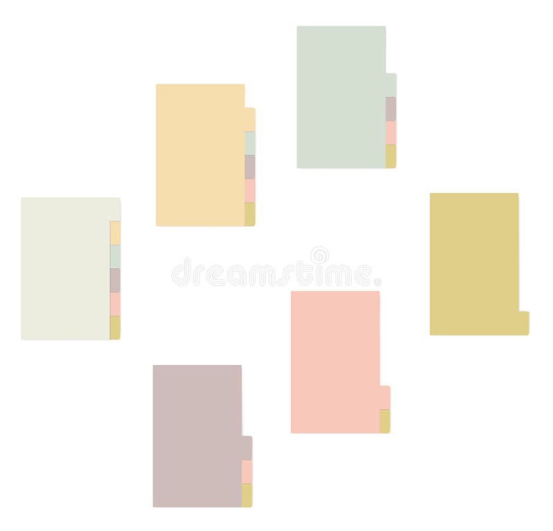 Sticky note notepad with side bookmarks, stick memo pads block royalty free illustration Sticky note notepad with side bookmarks, stick memo pads block royalty free illustration