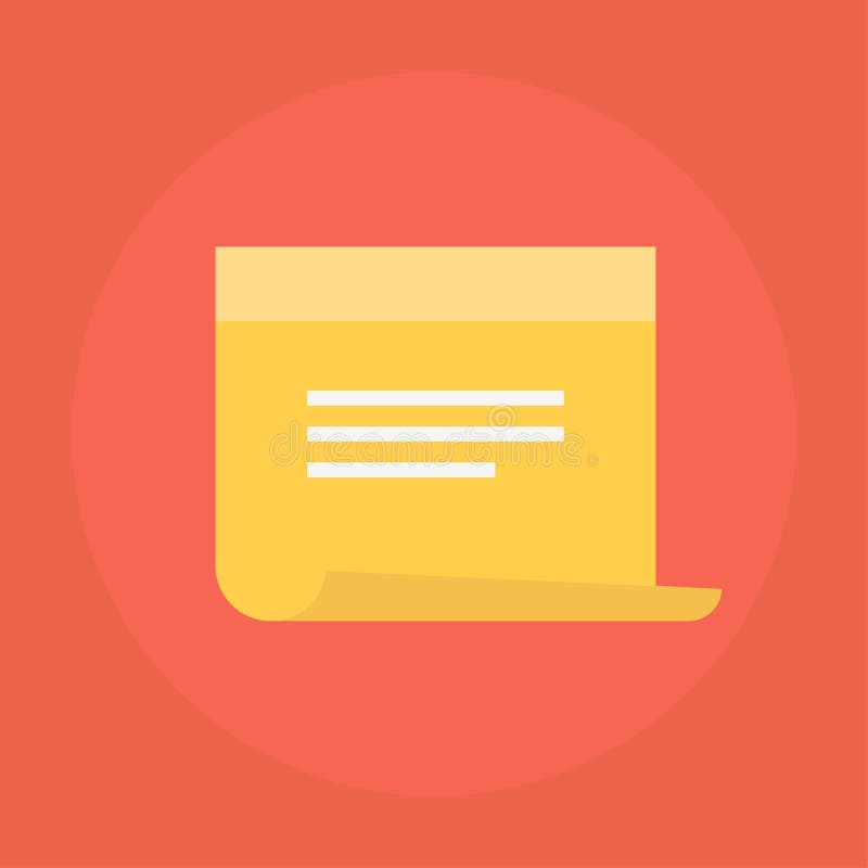 Sticky note vector icon royalty free illustration Sticky note vector icon royalty free illustration