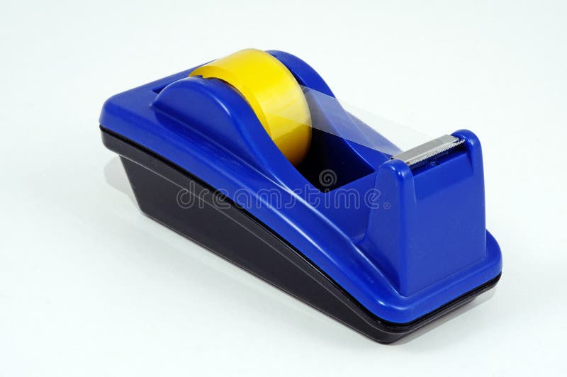 Sticky tape and dispenser. stock image. Image of still 41987989