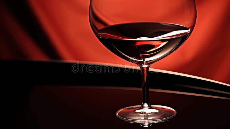 Sticlă de vin elegantă, roșie royalty free stock photo