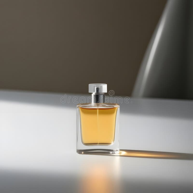 Sticlă parfumată elegantă și fără efort pe declivități luxoase stock illustration