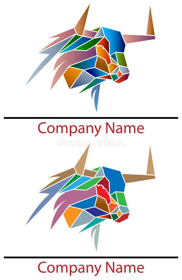 Stierenembleem stock illustratie Stierenembleem stock illustratie