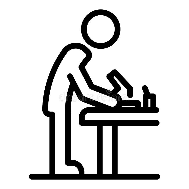Stil de schiță schiță pentru tâmplărie inclusivă stock illustration