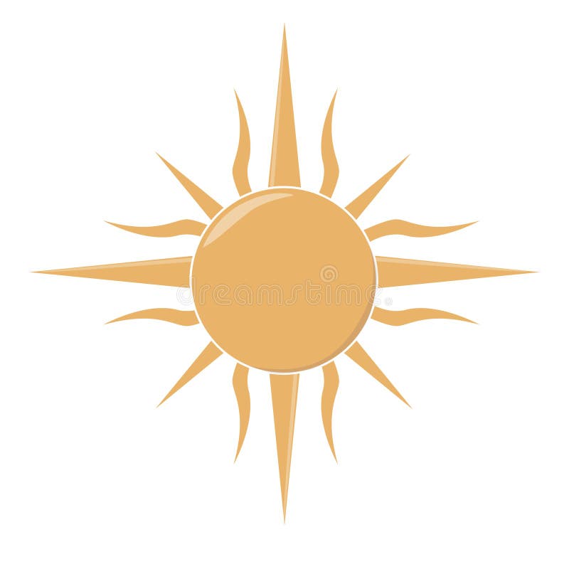 Stil för modell för solljus för uppsättning för ilustration för vektor för solgemkonst stam- på vit bakgrund vektor illustrationer Stil för modell för solljus för uppsättning för ilustration för vektor för solgemkonst stam- på vit bakgrund vektor illustrationer