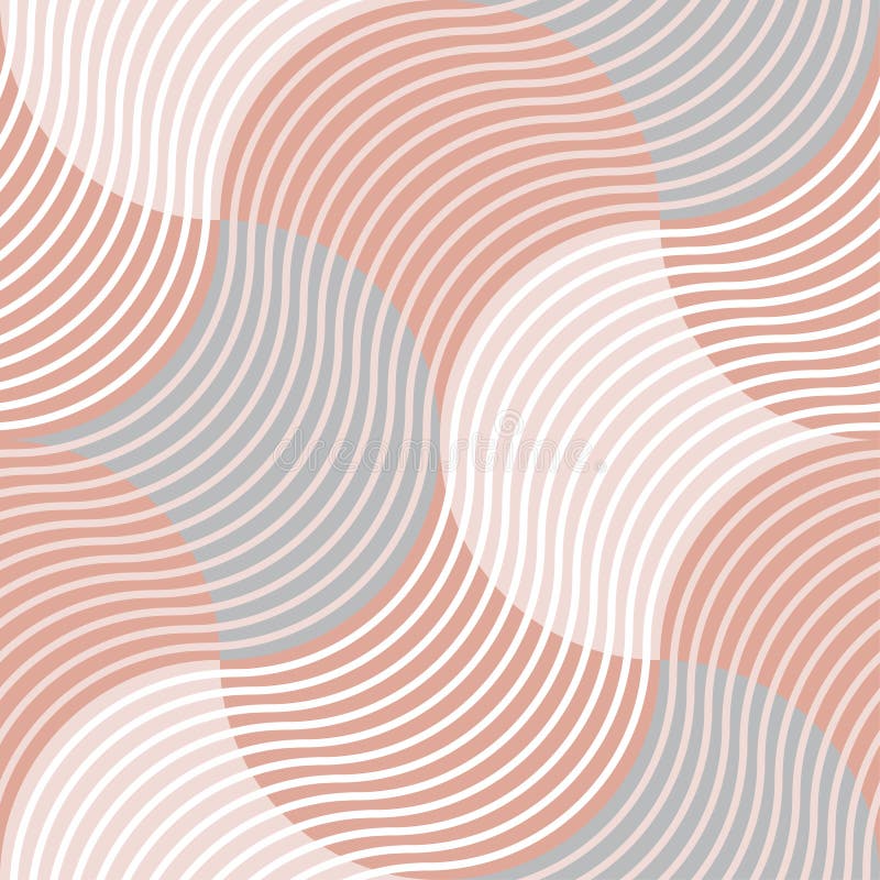 Stil pastel color 60s stil, model geometric fără sudură stock illustration