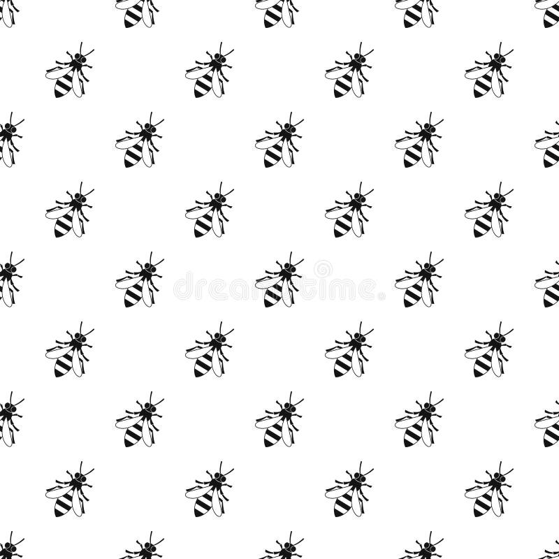 Stil simplu model de albină royalty free illustration