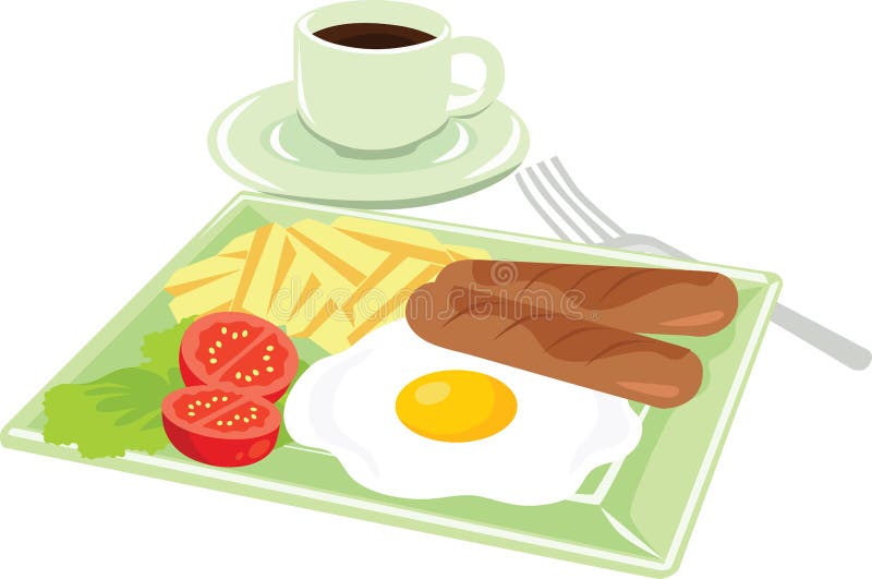 Stile americano dell'illustrazione di vettore dell'icona della prima colazione illustrazione di stock Stile americano dell'illustrazione di vettore dell'icona della prima colazione illustrazione di stock
