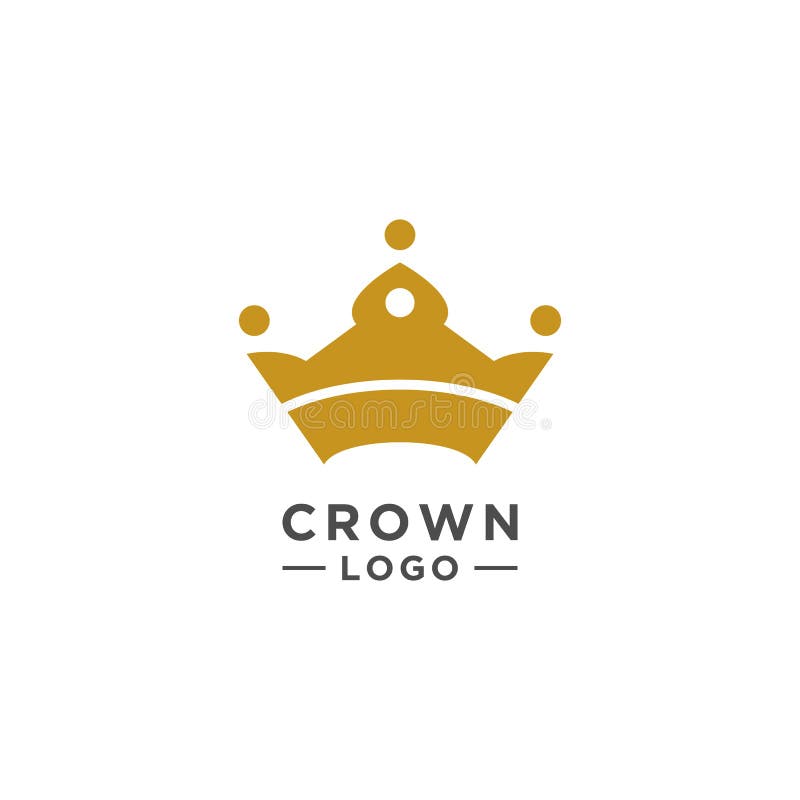 Stile elegante di vettore di progettazione di logo della corona illustrazione di stock Stile elegante di vettore di progettazione di logo della corona illustrazione di stock