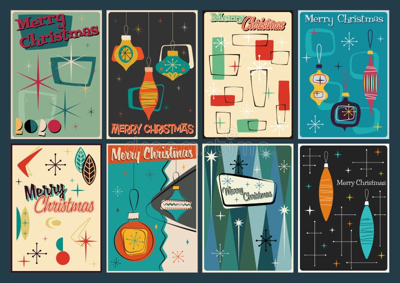 Stile moderno Cards di Natale