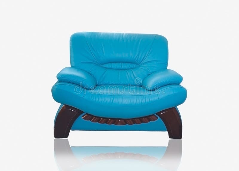 Stilfull lädersofa royaltyfria foton