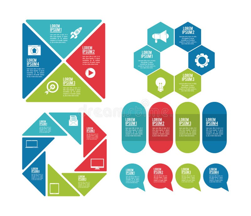 Stili ed organizzazione di Infographic illustrazione di stock Stili ed organizzazione di Infographic illustrazione di stock