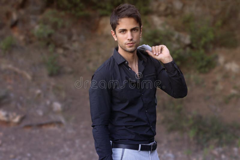 Snygg och trendig man arkivbilder