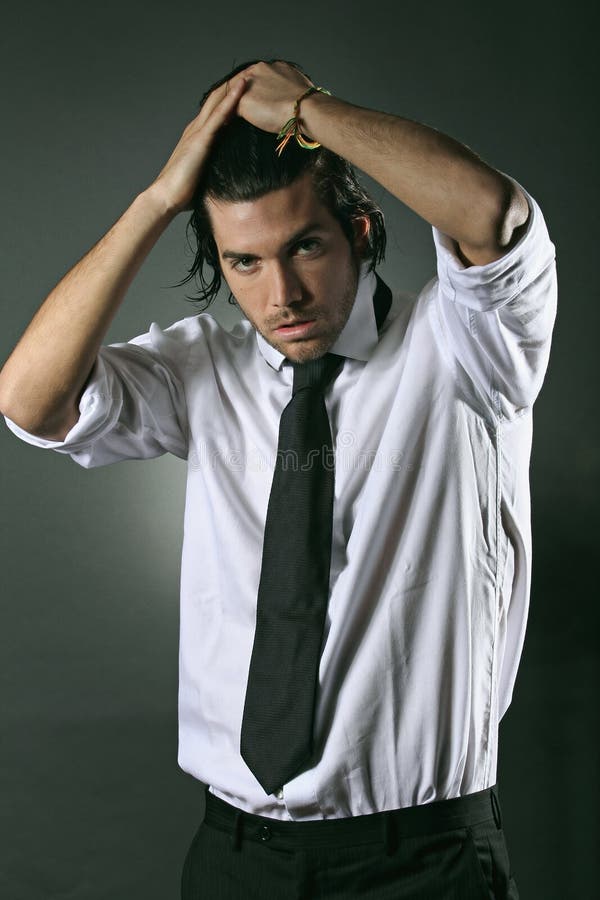 Snygg modemodell royaltyfri bild