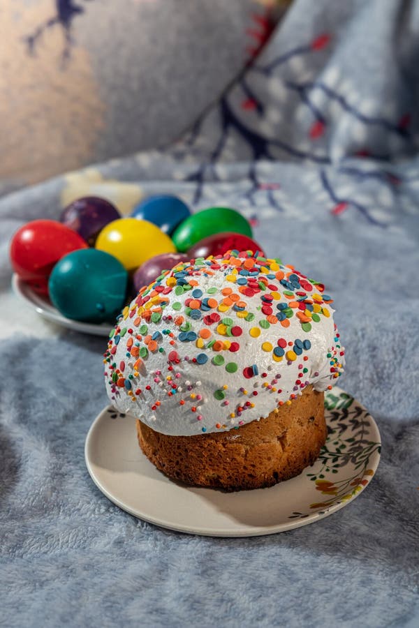 Still Life of Baking Easter Cake for Easter Paskha Stock Photo - Image ...