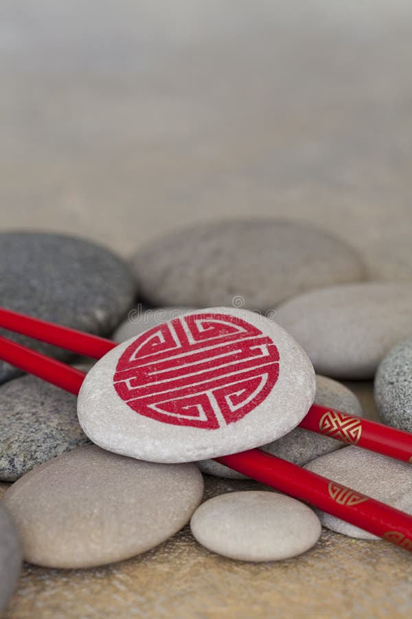 Still Life With Chop Sticks And Pebble.